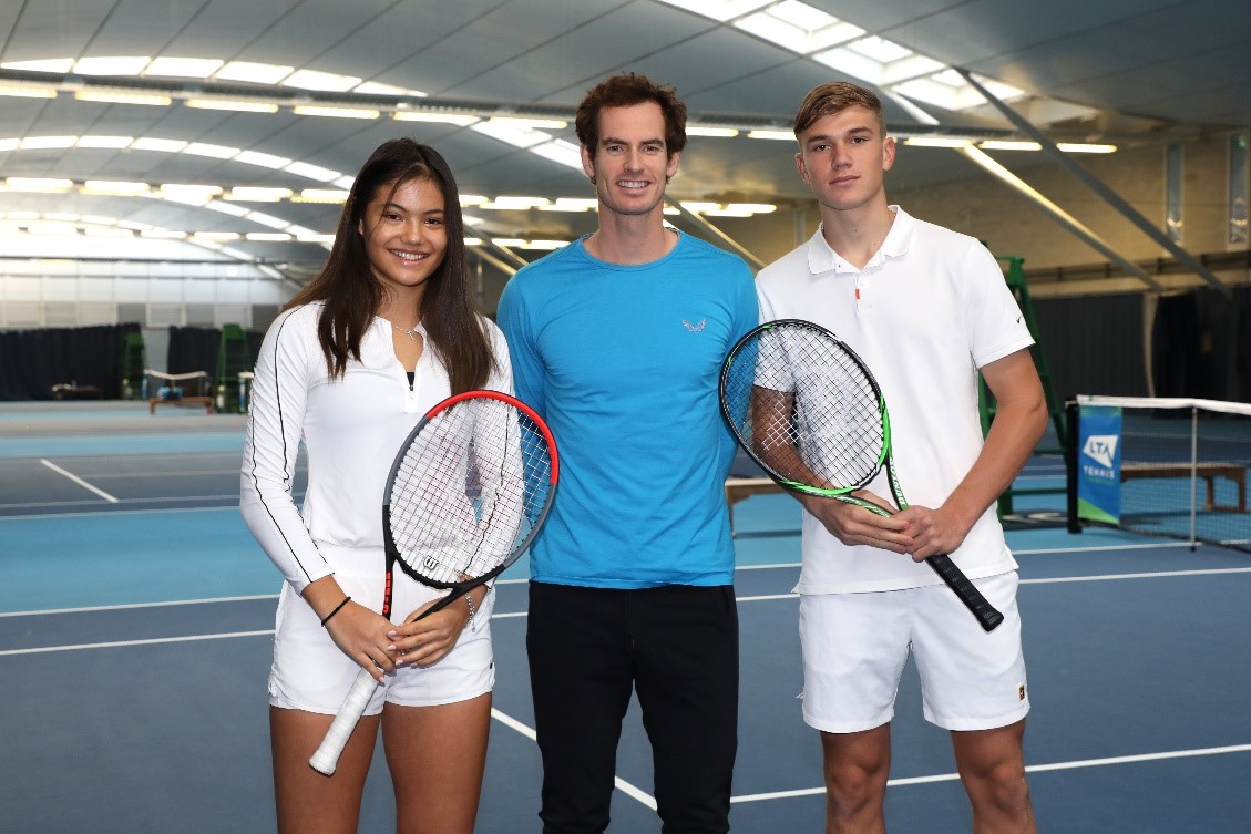 Amazon invests in the future of British tennis as two of the UKs young tennis stars are announced as recipients of the Prime Video Future Talent Award, supported by Andy Murray, delivering £